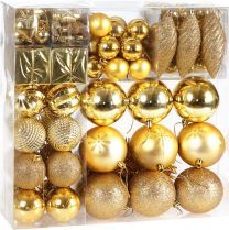 Kerstboom decoraties - Set van 103 - goudkleurig