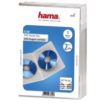 Hama Dubbele DVD Hoes Doorzichtig 5 Stuks
