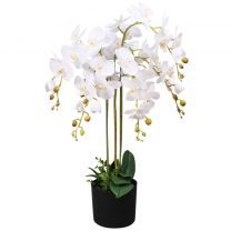  Kunst orchidee plant met pot 75 cm wit