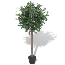  Kunst laurierboom plant met pot 120 cm groen