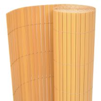 Tuinafscheiding dubbelzijdig 90x300 cm PVC geel