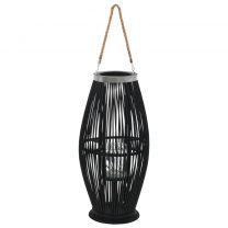  Lantaarnhouder hangend 60 cm bamboe zwart