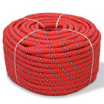  Boot touw 10 mm 250 m polypropyleen rood