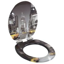  Toiletbril met soft-close deksel MDF New York print
