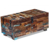  Salontafel kist massief gerecycled hout 80x40x35 cm