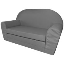  Loungestoel voor kinderen uitklabaar grijs