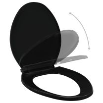  Toiletbril soft-close met quick-release ontwerp zwart
