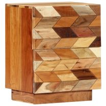  Nachtkastje 40x30x50 cm massief gerecycled hout