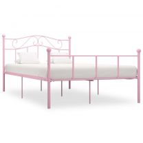  Bedframe metaal roze 120x200 cm