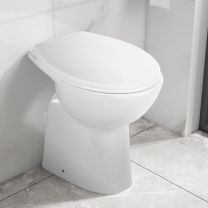  Toilet verhoogd 7 cm soft-close randloos keramiek wit