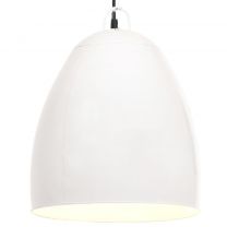  Hanglamp industrieel rond 25 W E27 42 cm wit