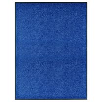  Deurmat wasbaar 90x120 cm blauw