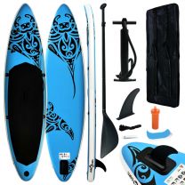  Stand Up Paddleboardset opblaasbaar 305x76x15 cm blauw