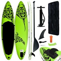 Stand Up Paddleboardset opblaasbaar 320x76x15 cm groen