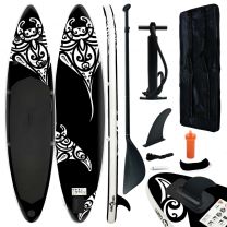  Stand Up Paddleboardset opblaasbaar 305x76x15 cm zwart