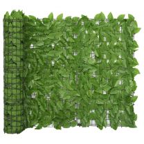  Balkonscherm met groene bladeren 500x100 cm