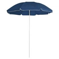  Parasol met stalen paal 180 cm blauw