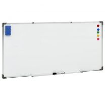  Whiteboard magnetisch 110x60 cm staal wit