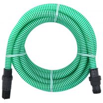  Zuigslang met PVC koppelingen 10 m 22 mm groen