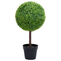  Kunstplant met pot buxus bolvorming 71 cm groen
