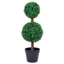  Kunstplant met pot buxus bolvorming 60 cm groen