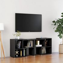  Tv-meubel 104x30x52 cm spaanplaat zwart