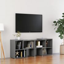  Tv-meubel meubel 104x30x52 cm spaanplaat grijs