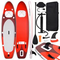 Stand Up Paddleboardset opblaasbaar 330x76x10 cm rood