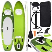  Stand Up Paddleboardset opblaasbaar 330x76x10 cm groen