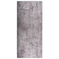  Vloerkleed wasbaar anti-slip 80x300 cm grijs