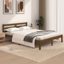  Bedframe grenenhout honingbruin 120x190 cm 4FT Small Double