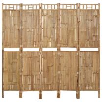 Kamerscherm met 5 panelen 200x180 cm bamboe
