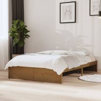  Bedframe massief hout honingbruin 120x190 cm 4FT Small Double