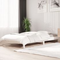  Bed stapelbaar 90x190 cm massief grenenhout wit