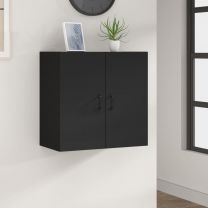 Wandkast 60x31x60 cm bewerkt hout zwart