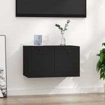  Wandkast 60x36,5x35 cm bewerkt hout zwart
