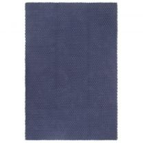  Vloerkleed rechthoekig 120x180 cm katoen marineblauw