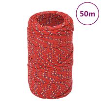  Boottouw 2 mm 50 m polypropyleen rood