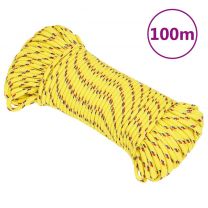  Boot touw 3 mm 100 m polypropyleen geel