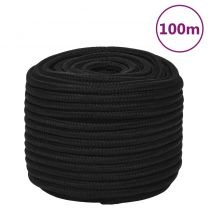  Werktouw 12 mm 100 m polyester zwart