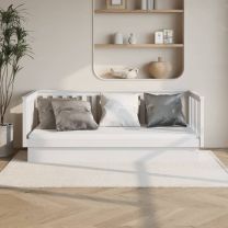  Slaapbank 80x200 cm massief grenenhout wit