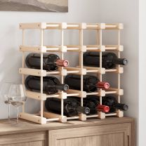  Wijnrek voor 20 flessen 46,5x23x46,5 cm massief grenenhout