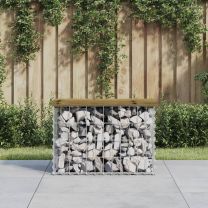  Tuinbank schanskorfontwerp 63x31,5x42 cm gempregneerd hout