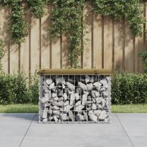  Tuinbank schanskorfontwerp 63x44x42 cm gempregneerd grenenhout