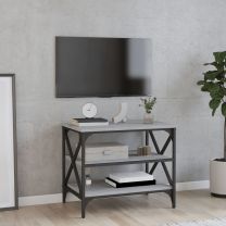  Tv-meubel 60x40x50 cm bewerkt hout grijs sonoma eikenkleurig