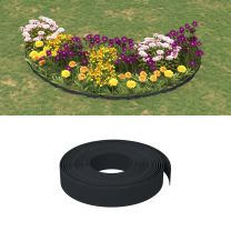  Tuinbegrenzing 10 m 10 cm polyetheen zwart