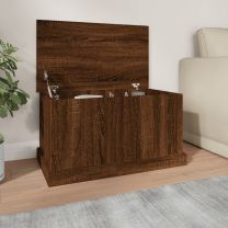  Opbergbox 70x40x38 cm bewerkt hout bruin eikenkleur