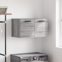  Wandkast 60x36,5x35 cm bewerkt hout grijs sonoma eikenkleurig