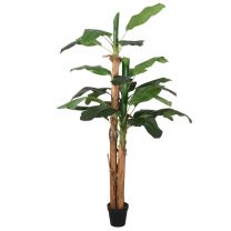  Kunstplant bananenboom 18 bladeren 150 cm groen