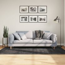  Vloerkleed shaggy hoogpolig modern 100x200 cm antraciet